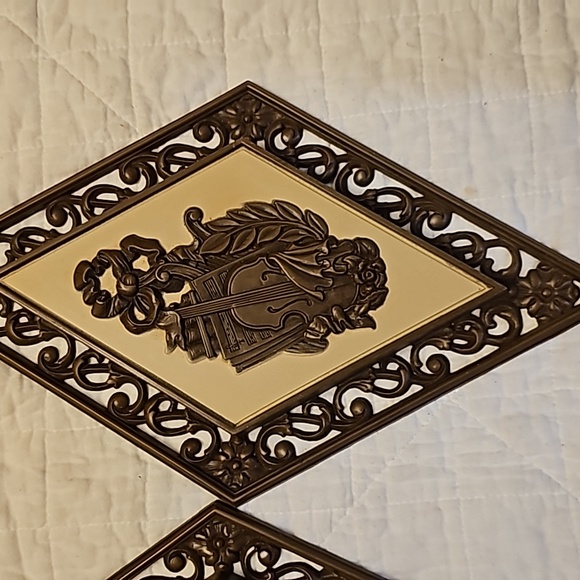 Vintage wall decor plastic diamond shaped from 1970's - Picture 2 of 7